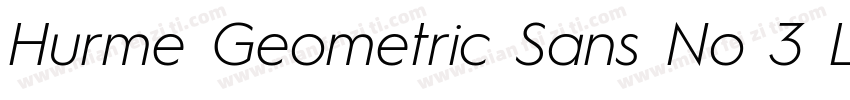 Hurme Geometric Sans No 3 Light字体转换